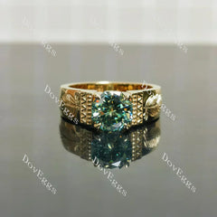 Doveggs solitaire carving engagement ring only semi-mount only(Exclusively to DovEggs Stones)