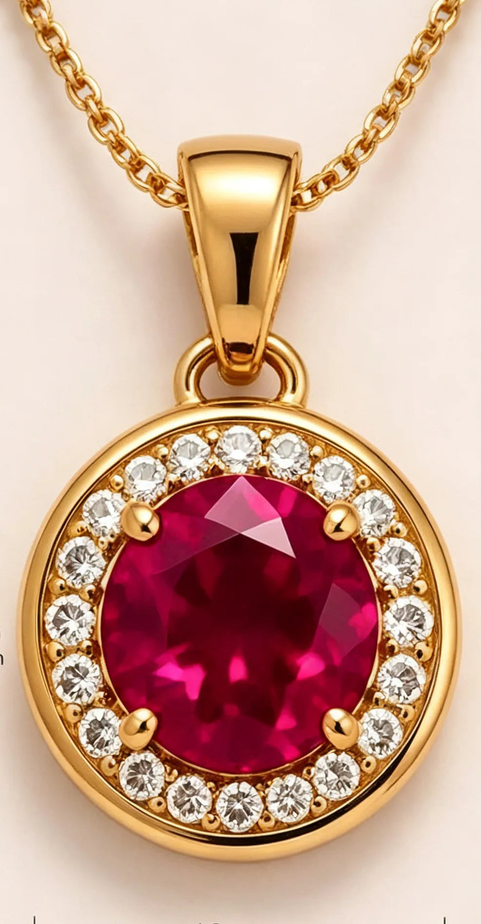 Group Order halo art deco moissanite/colored gem pendant necklace (pendant only)