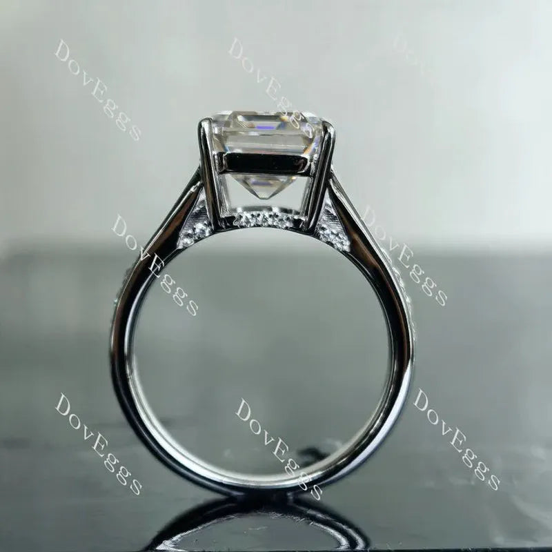 DovEggs half eternity pave engagement ring only semi-mount only(Exclusively to DovEggs Stones)