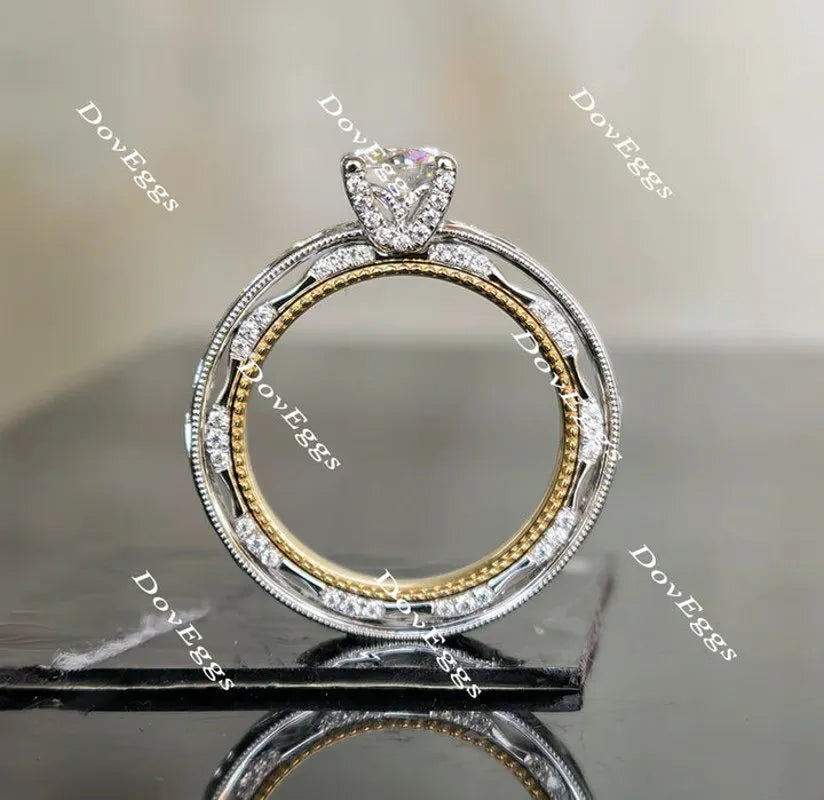 Doveggs vintage engagement ring only semi-mount only(Exclusively to DovEggs Stones)