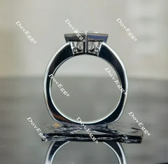 Doveggs art deco bezel engagement ring semi-mount only(Exclusively to DovEggs Stones)