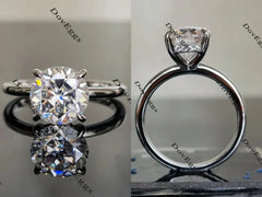 Doveggs pave engagement ring only semi-mount only(Exclusively to DovEggs Stones)