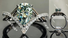 Madison’s marvel cruved band engagement ring only semi-mount only(Exclusively to DovEggs Stones)