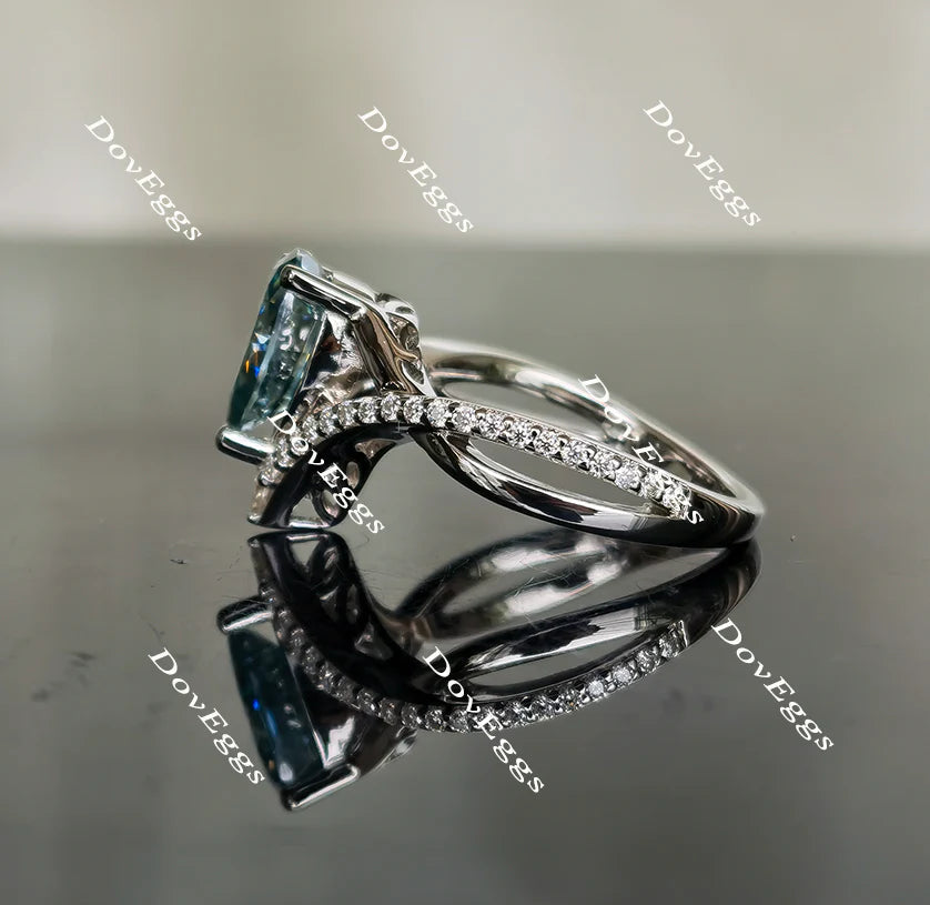 Madison’s marvel cruved band engagement ring only semi-mount only(Exclusively to DovEggs Stones)