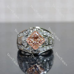 Doveggs channel vintage engagement ring only semi-mount only(Exclusively to DovEggs Stones)